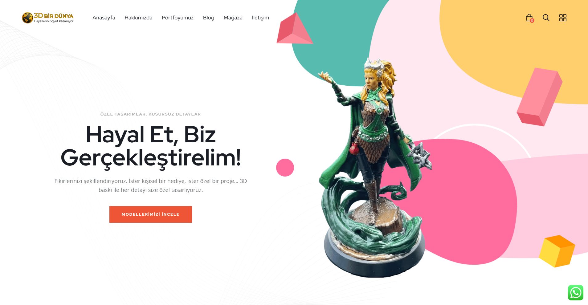 Eine 3D-Welt