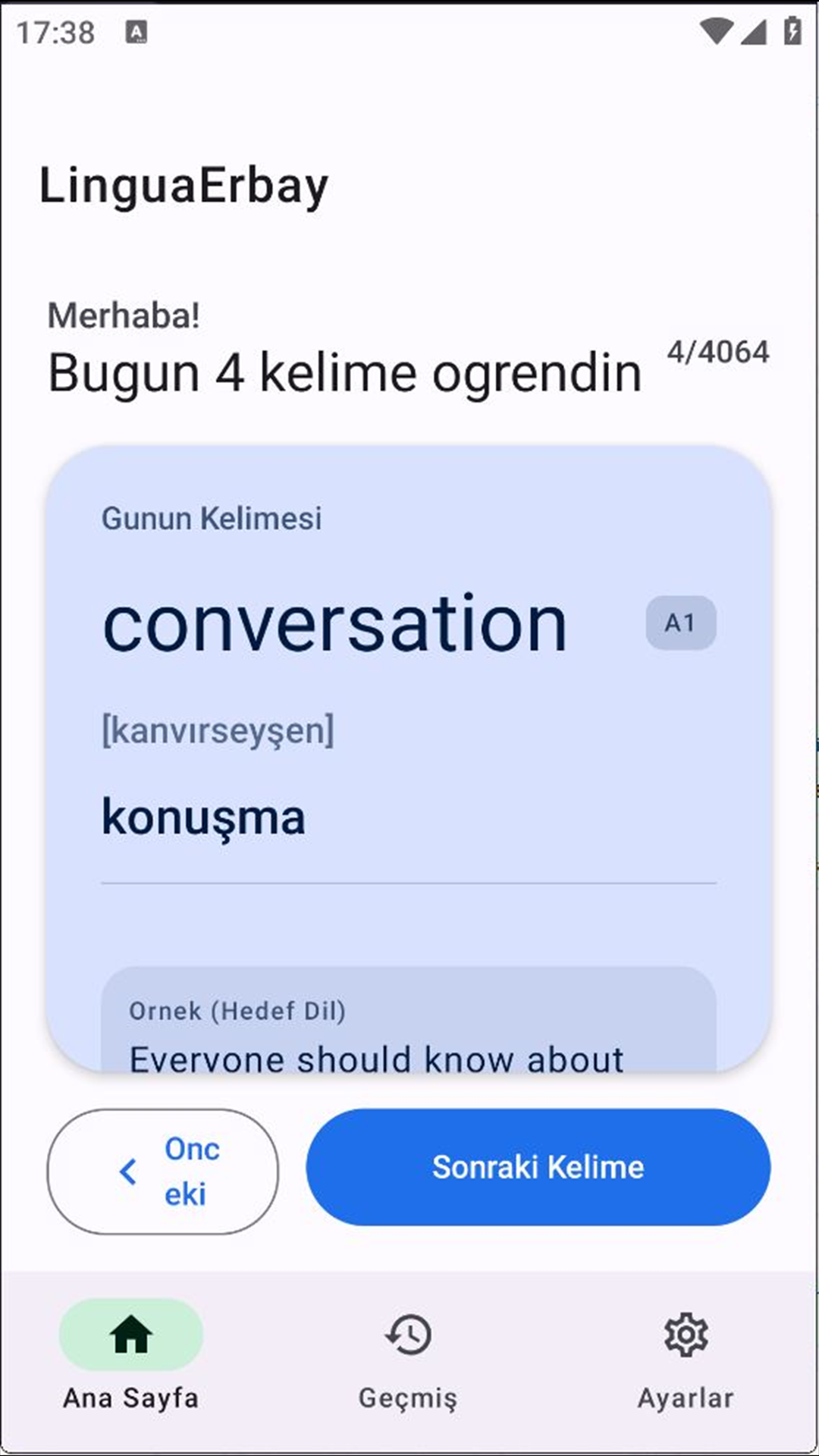 LinguaErbay: Her Gun Bir Kelime
